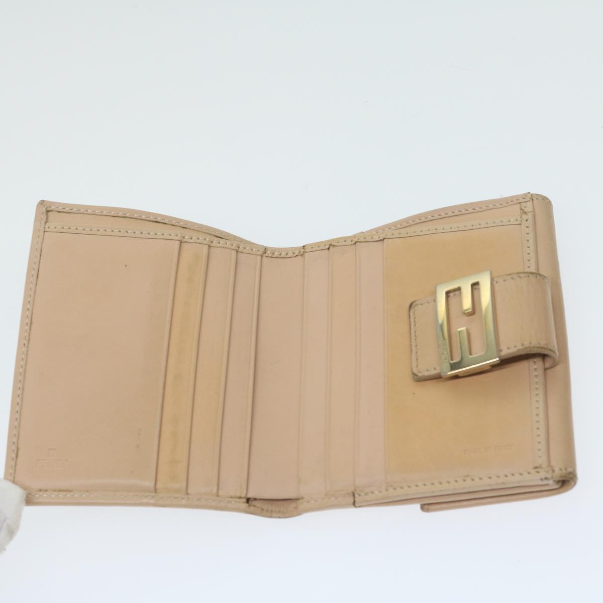 FENDI Zucchino Canvas Mamma Wallet Beigeai712