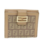 FENDI Zucchino Canvas Mamma Wallet Beigeai712