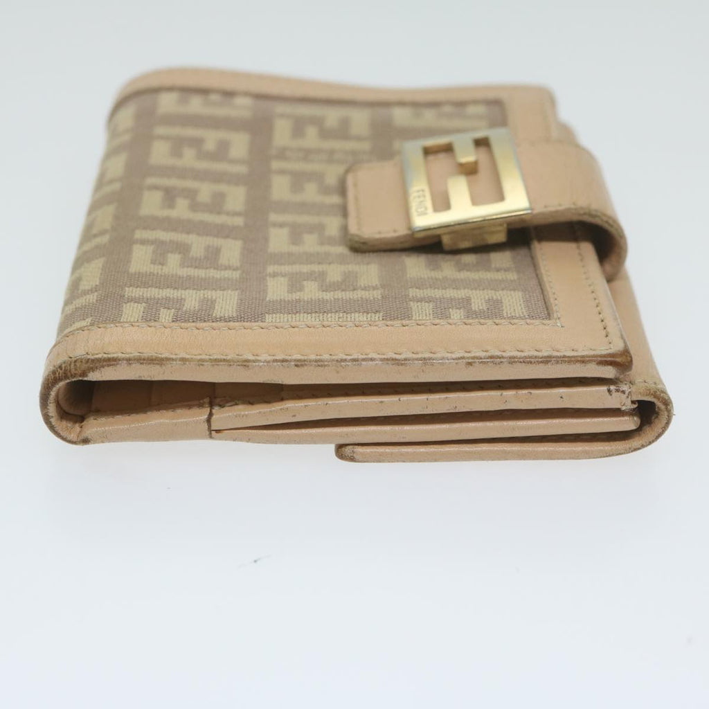 FENDI Zucchino Canvas Mamma Wallet Beigeai712