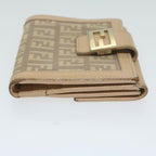 FENDI Zucchino Canvas Mamma Wallet Beigeai712