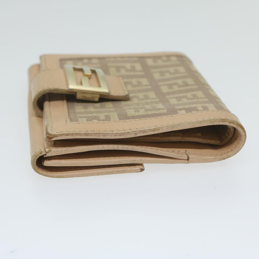 FENDI Zucchino Canvas Mamma Wallet Beigeai712