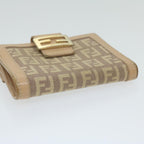 FENDI Zucchino Canvas Mamma Wallet Beigeai712
