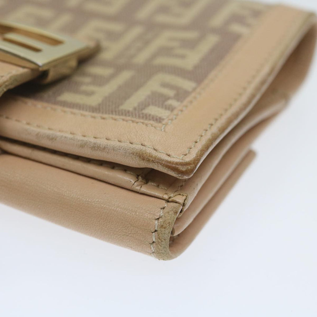 FENDI Zucchino Canvas Mamma Wallet Beigeai712