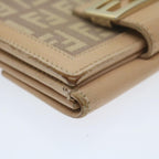 FENDI Zucchino Canvas Mamma Wallet Beigeai712