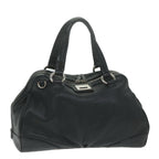 CELINE Hand Bag Leather Black  ai731