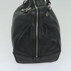 CELINE Hand Bag Leather Black  ai731