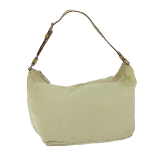 PRADA Shoulder Bag Nylon Cream  ai734