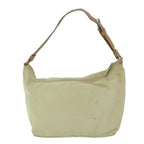PRADA Shoulder Bag Nylon Cream  ai734