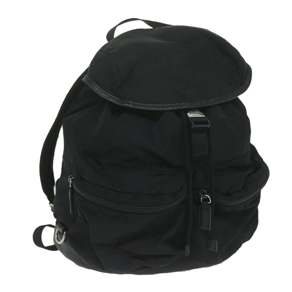 PRADA Backpack Nylon Black  ai735