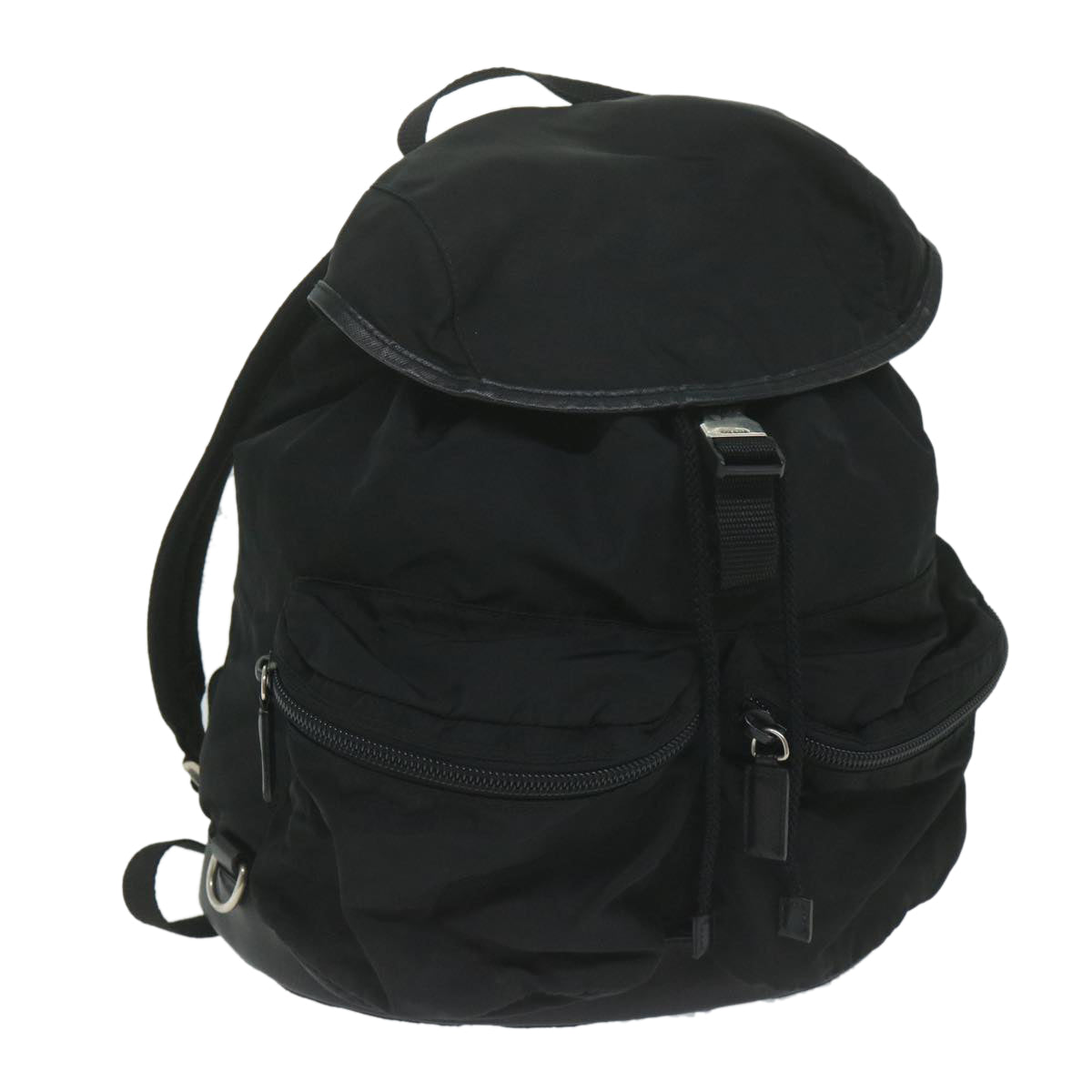 PRADA Backpack Nylon Black  ai735
