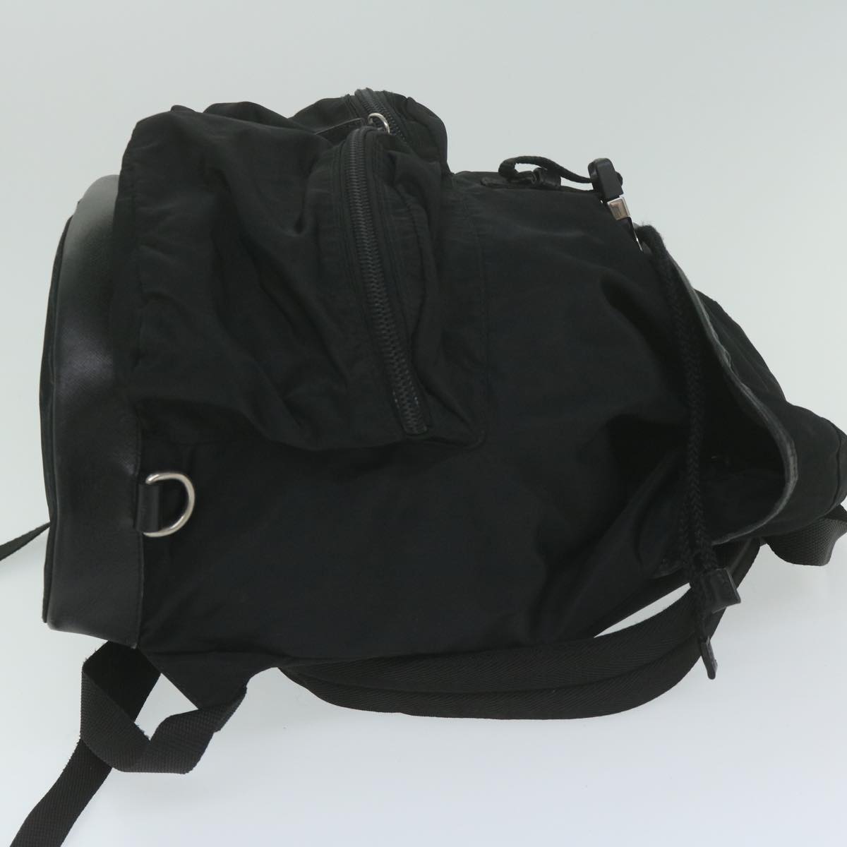 PRADA Backpack Nylon Black  ai735
