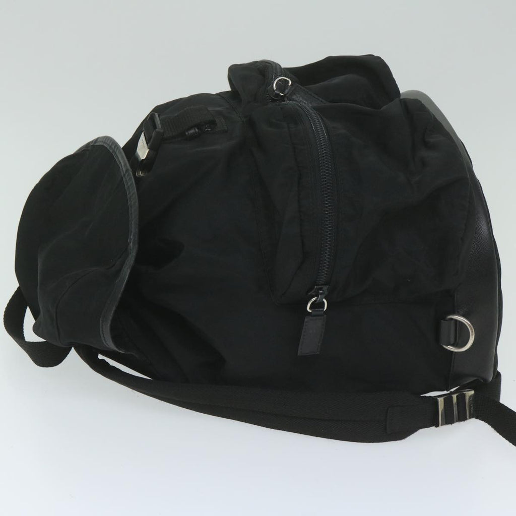 PRADA Backpack Nylon Black  ai735