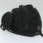 PRADA Backpack Nylon Black  ai735