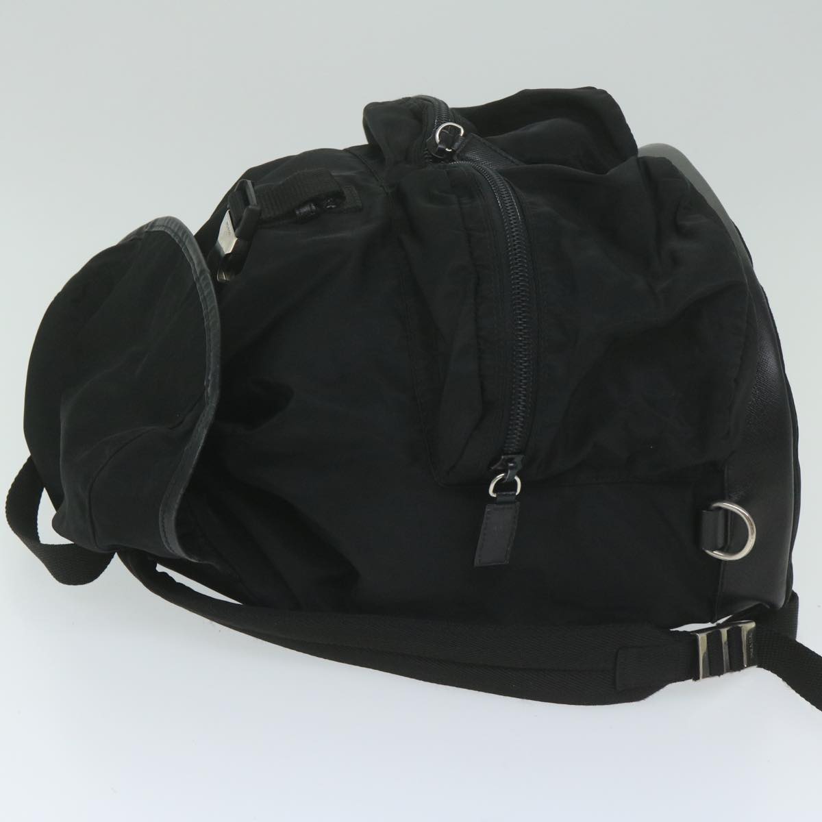 PRADA Backpack Nylon Black  ai735