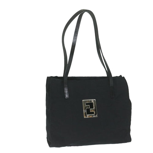 FENDI Zucca Canvas Hand Bag Blackai742