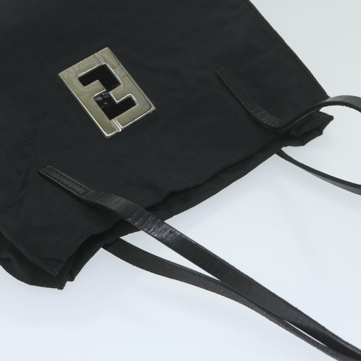FENDI Zucca Canvas Hand Bag Blackai742