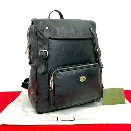 Gucci Interlocking G Leather Backpack