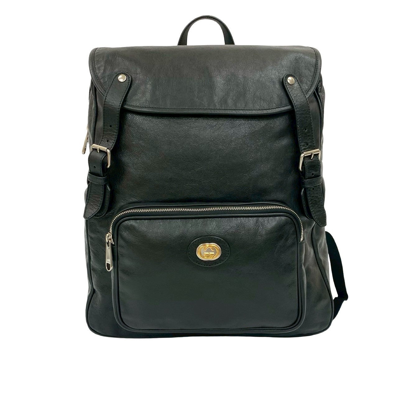 Gucci Interlocking G Leather Backpack