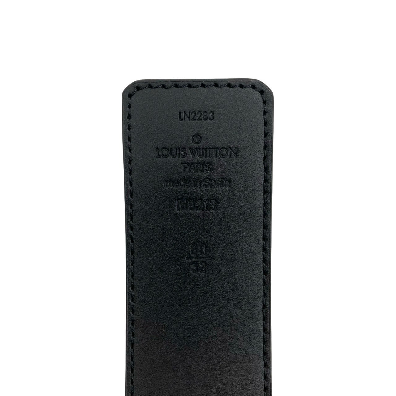 Louis Vuitton LV Initiales Damier Leather Belt