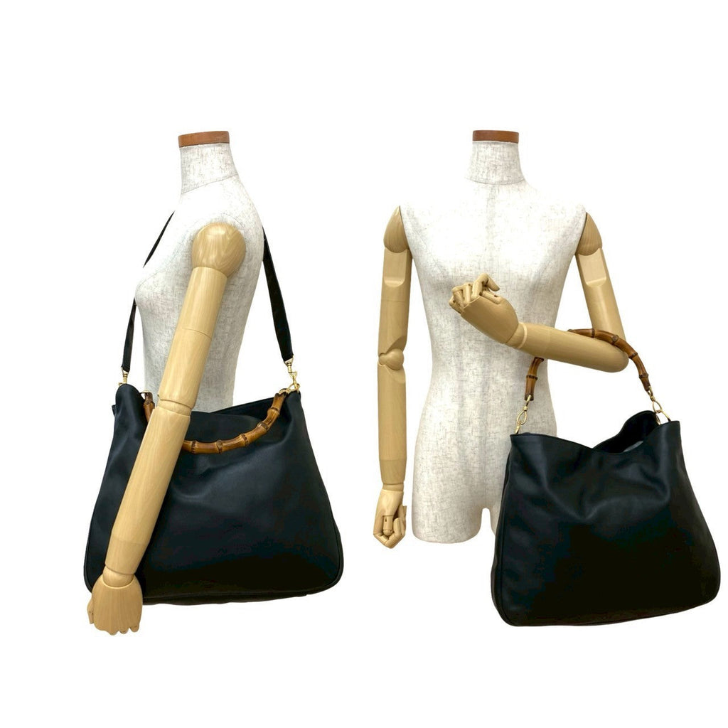 Gucci Bamboo Leather 2way Handbag