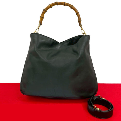 Gucci Bamboo Leather 2way Handbag