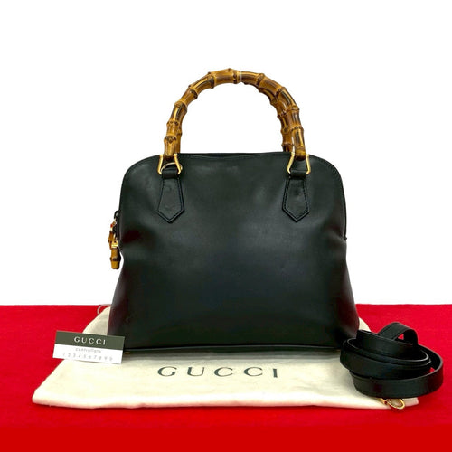 Gucci Bamboo Leather 2way Handbag