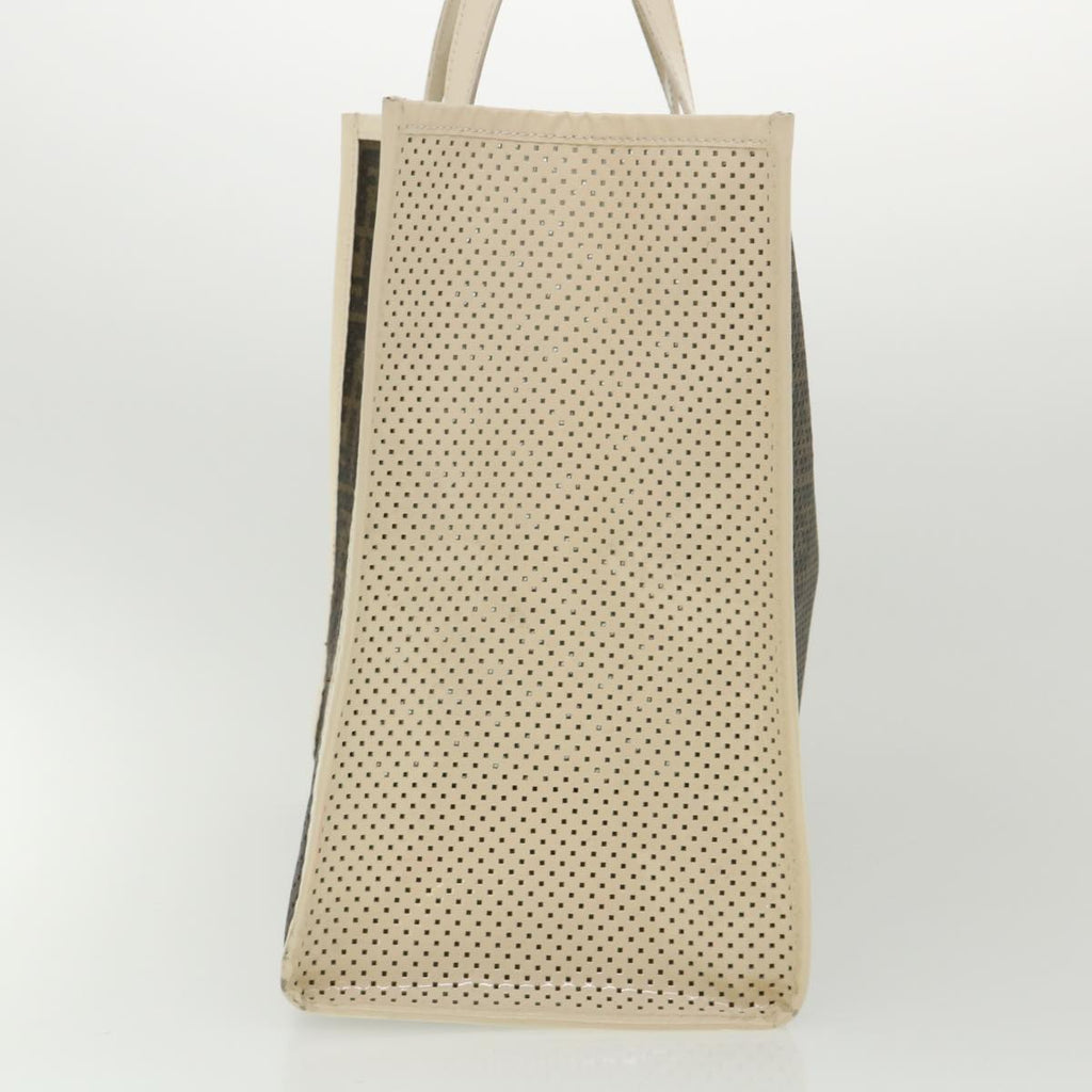 FENDI Zucca Canvas punching Tote Bag Brown  am3208