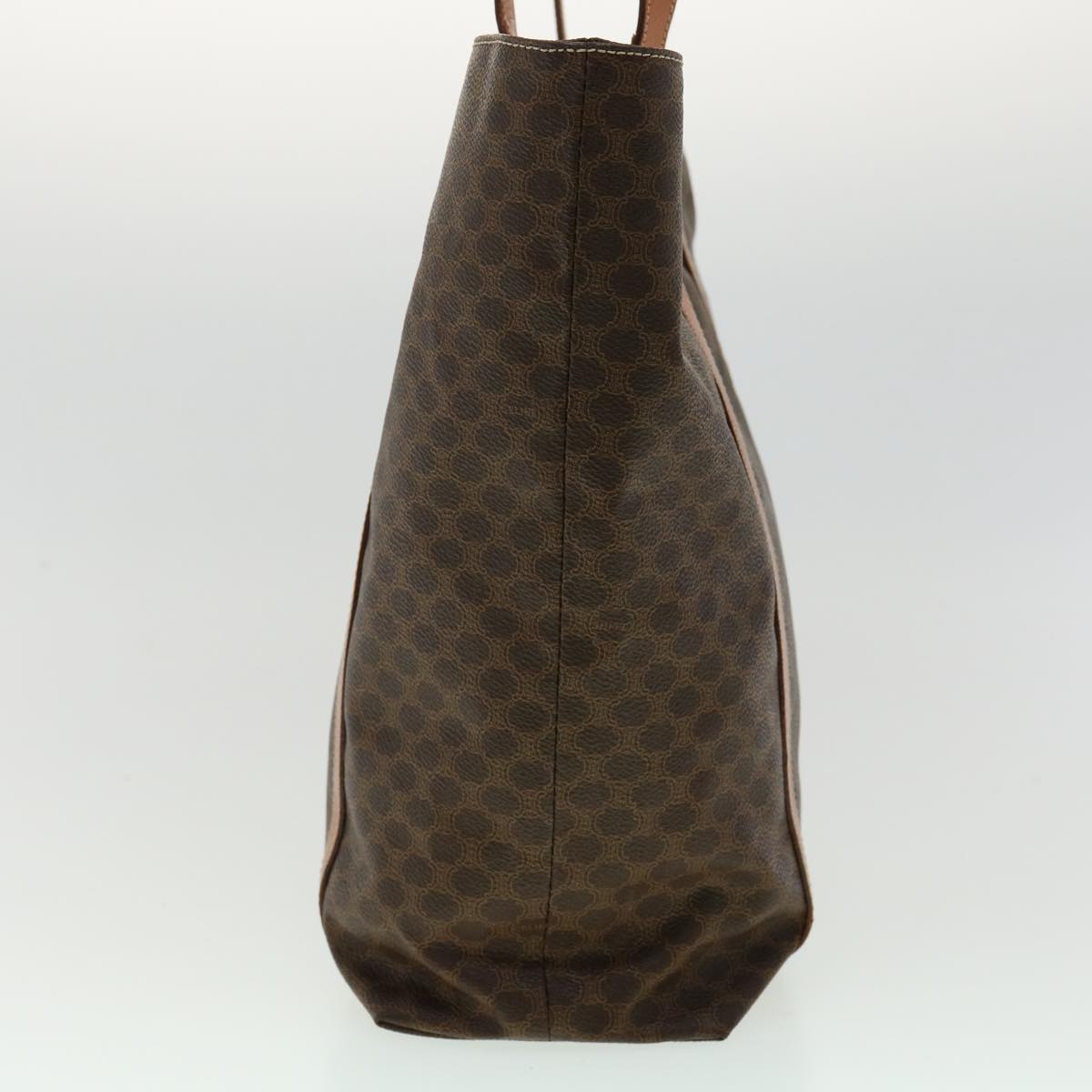 CELINE Macadam Canvas Tote Bag PVC Leather Brown Auth am3232