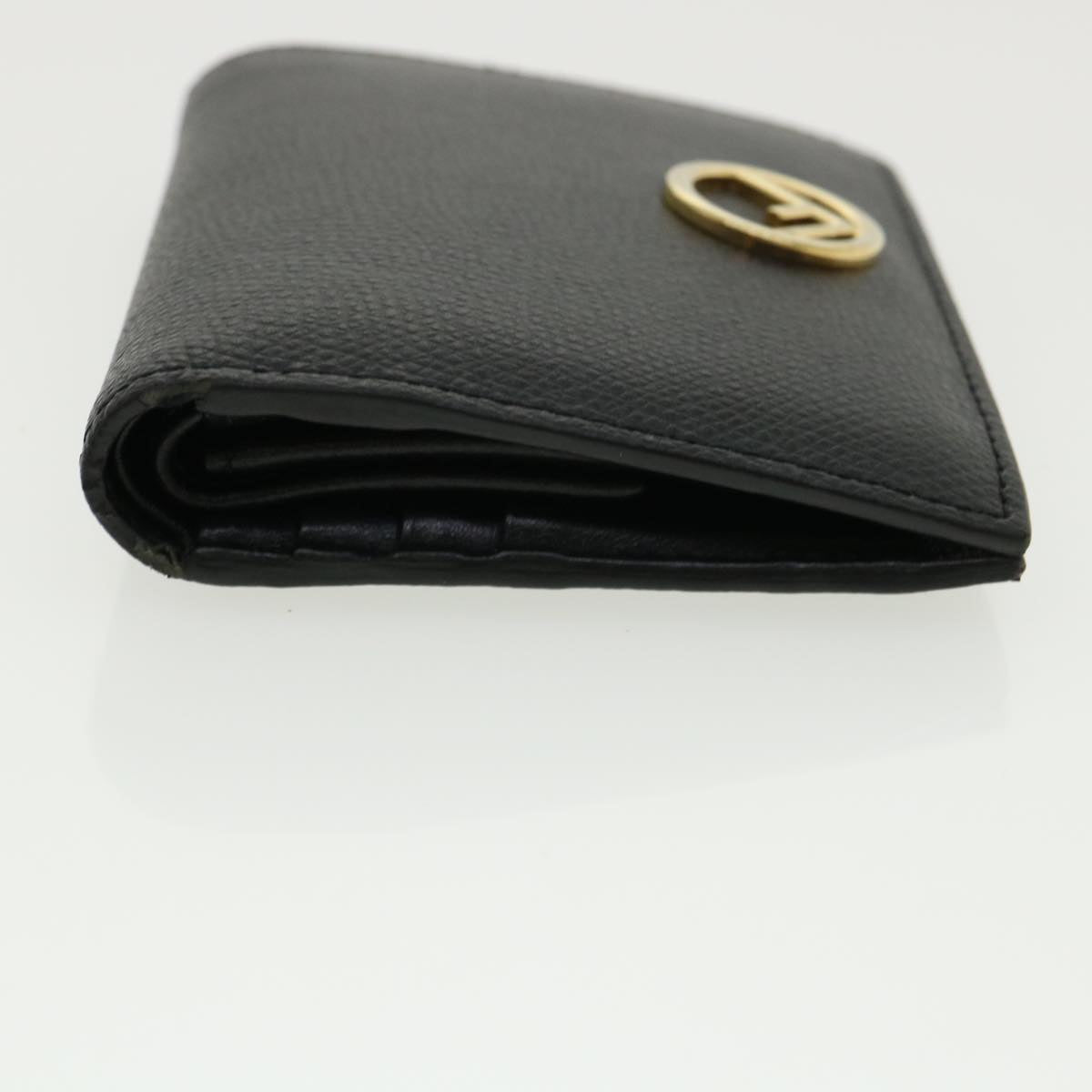 FENDI Wallet Leather Black  am3478