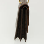 CELINE Macadam Canvas Hand Bag PVC Leather Brown Auth am3590