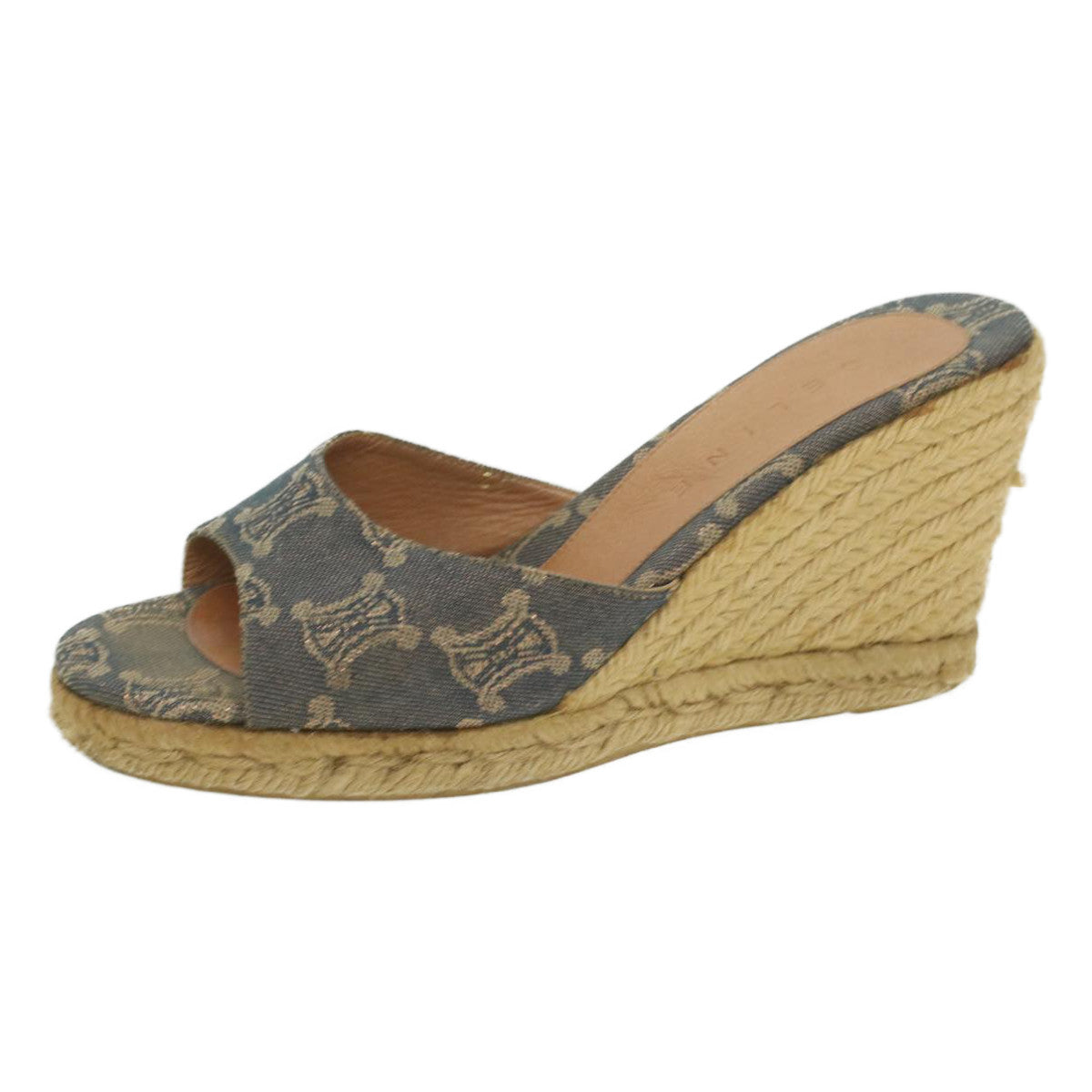 CELINE Paris Macadam Canvas pumps 9B Blue  am3772