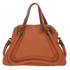 Chloe Shoulder Bag Leather 2way Orange 02-12-63-65 am3806