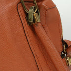 Chloe Shoulder Bag Leather 2way Orange 02-12-63-65 am3806