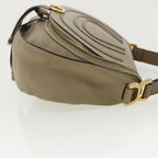 Chloe Shoulder Bag Leather Gray am3860