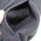 CELINE Sweatshirt Dress Cotton M Gray Black  am3981