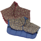 CELINE Paisley Shoulder Jacket Cotton 2Set Red Blue  am4784