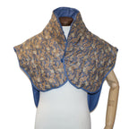 CELINE Paisley Shoulder Jacket Cotton 2Set Red Blue  am4784