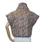 CELINE Paisley Shoulder Jacket Cotton 2Set Red Blue  am4784