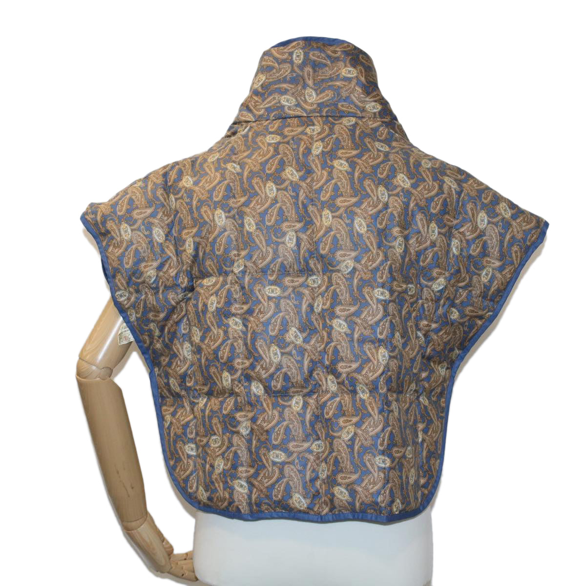 CELINE Paisley Shoulder Jacket Cotton 2Set Red Blue  am4784
