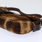 FENDI Mamma Baguette Shoulder Bag Harako leather Brownam4876