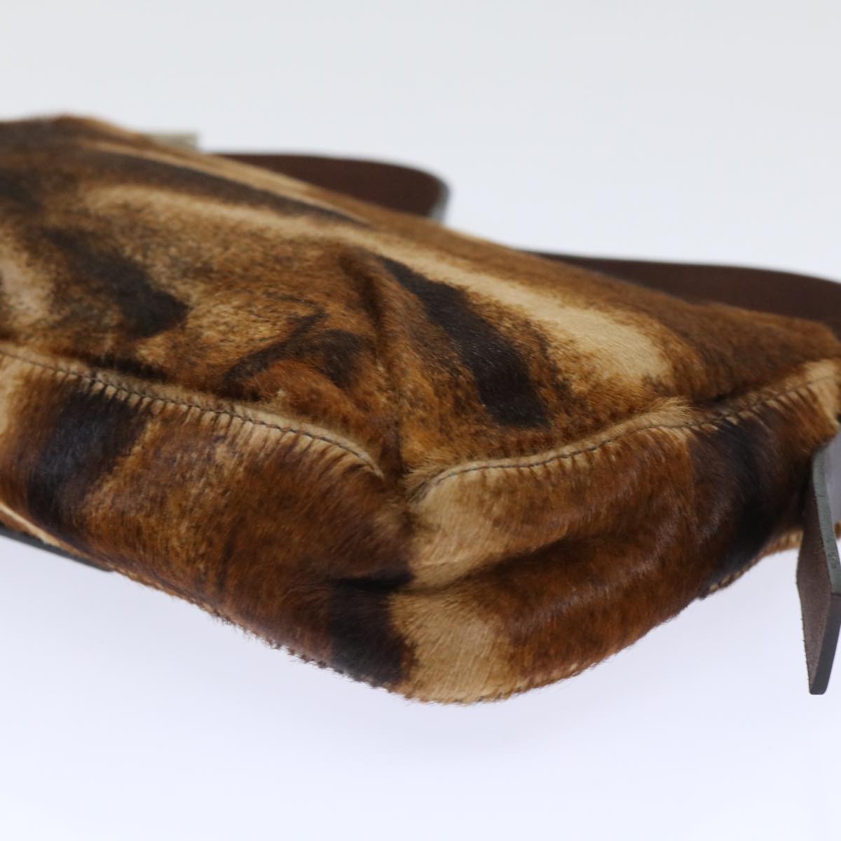 FENDI Mamma Baguette Shoulder Bag Harako leather Brownam4876