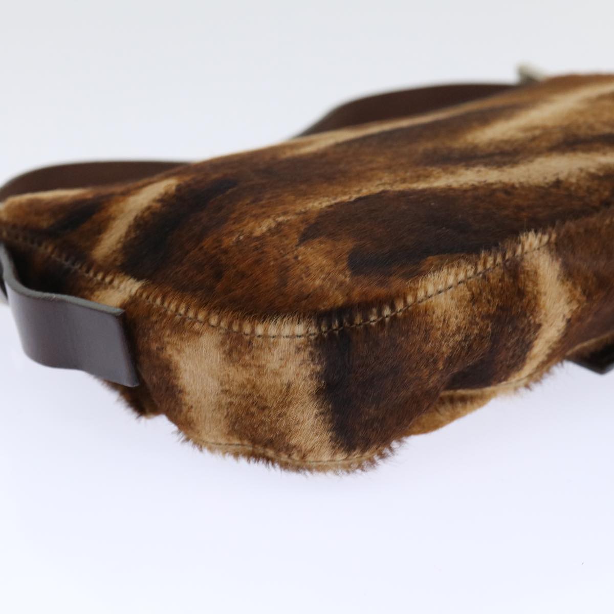 FENDI Mamma Baguette Shoulder Bag Harako leather Brownam4876