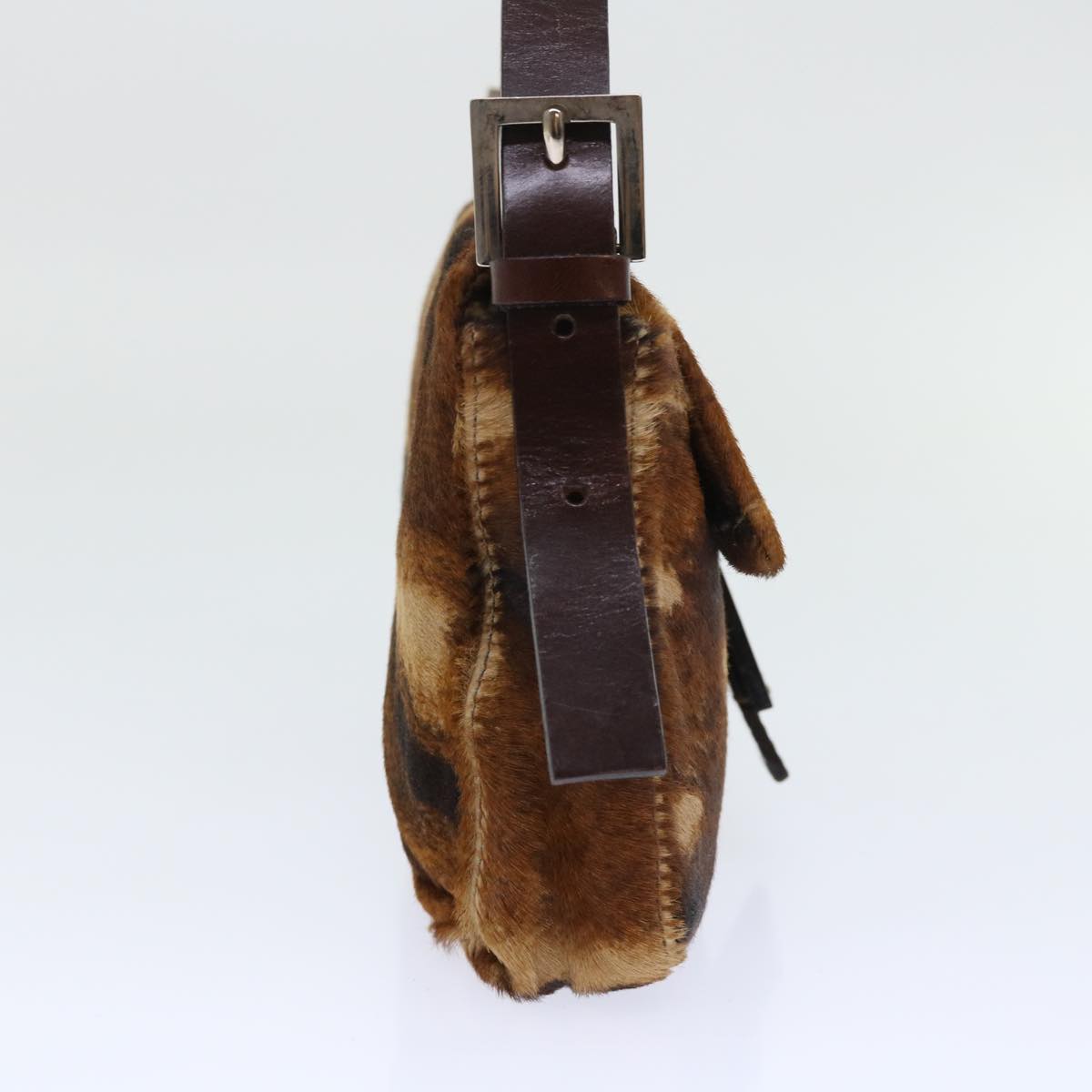 FENDI Mamma Baguette Shoulder Bag Harako leather Brownam4876