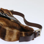 FENDI Mamma Baguette Shoulder Bag Harako leather Brownam4876