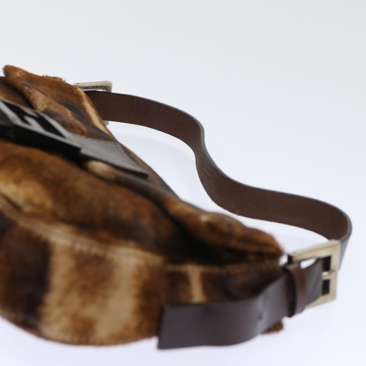 FENDI Mamma Baguette Shoulder Bag Harako leather Brownam4876