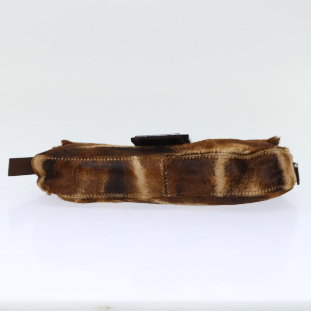 FENDI Mamma Baguette Shoulder Bag Harako leather Brownam4876