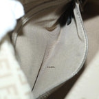 FENDI Zucchino Canvas Mamma Baguette Shoulder Bag Beigeam4994