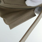 FENDI Zucchino Canvas Mamma Baguette Shoulder Bag Beigeam4994