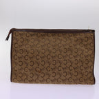CELINE Shoulder Bag Canvas Leather 3Set Brown Beige  am5026