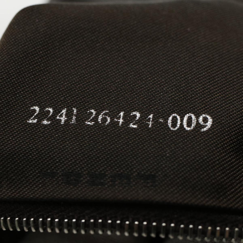 FENDI Zucca Canvas Mamma Baguette Shoulder Bag Black Brownam5065